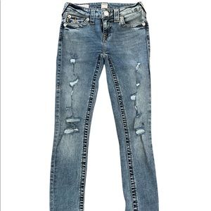TRUE RELIGION Halle Mid Rise Super Skinny